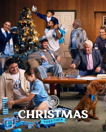 Christmas, Together 🎄🩵
 
This Christmas, shop at mancity.com and support young patients at the Royal Manchester Children’s Hospital through @citcmancity’s City Onside project.