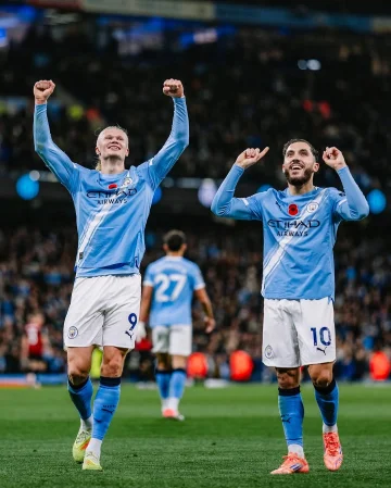 Erling 💬 (On Rayan Cherki) He’s a good guy with some amazing qualities as we can all see. It’s about, in the end, playing football to get the best out of everyone on the pitch. It’s the same with him... He has this special ability, which is difficult to explain, a little bit like Kevin [De Bruyne] had. He can pass someone through from wherever on the pitch. He is a special talent and we need to help him develop even more. He can be really good.
