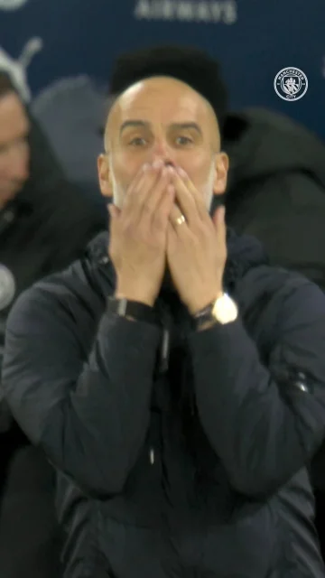 Pep loved what he saw 💫🩵