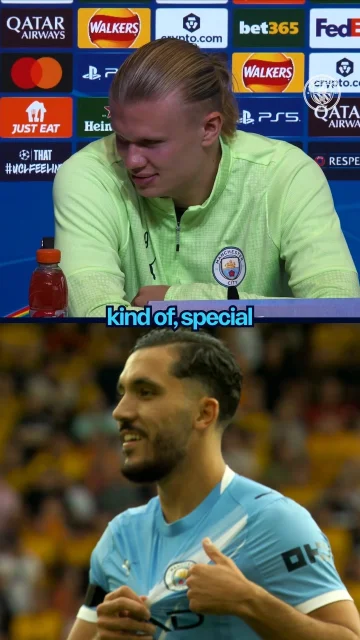 “He’s a special talent” - @erling on @rayan_cherki 💬✨