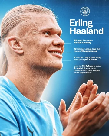 He doesn’t stop 🤯📈
 
🩵 @erling