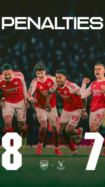 Spot on 🎯⁣
⁣
Relive our perfect penalty shoot-out win as we booked our place in the semi-final 👊