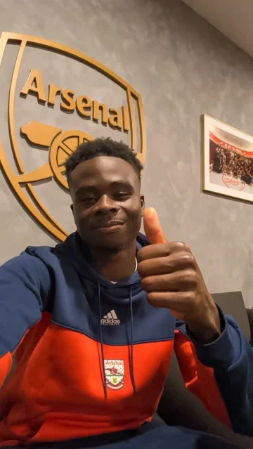 Bukayo has a message for you, Gooners ❤️