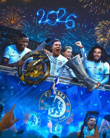 Se va un 2025 inolvidable 🏆 
¡Por un 2026 aún mejor! 🥂 

#ChelseaES