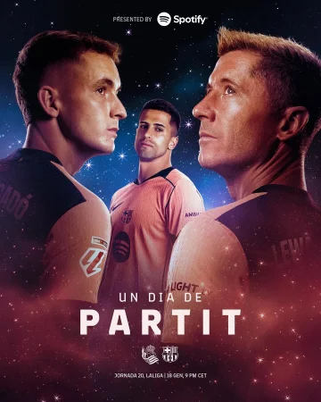 ⚽️ 𝗜𝗧’𝗦 𝗠𝗔𝗧𝗖𝗛𝗗𝗔𝗬 ⚽️ #RealSociedadBarça 

@spotify