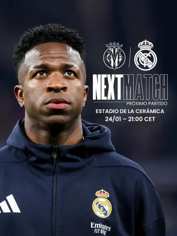 ▶️ NEXT MATCH | PRÓXIMO PARTIDO
🆚 Villarreal
🗓 24/01 | 21:00 CET
#VillarrealRealMadrid