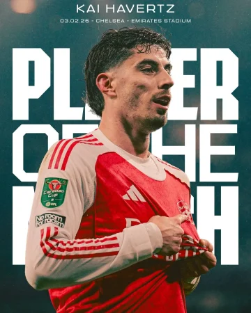 Made for big moments. ⁣
⁣
Last night's Player of the Match: Kai Havertz 🙌