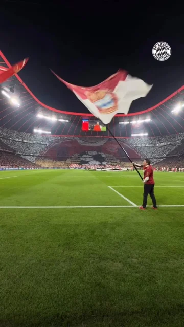 Our team on the pitch, you in the stands ❤️‍🔥❤️‍🔥❤️‍🔥 This choreography against Real Madrid 😮‍💨😮‍💨 #UCL #FCBRMA
