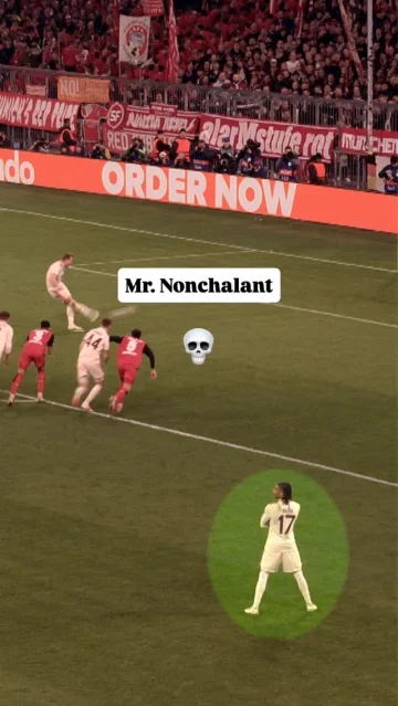 He just knew @harrykane would score… 🥶 @m.olise