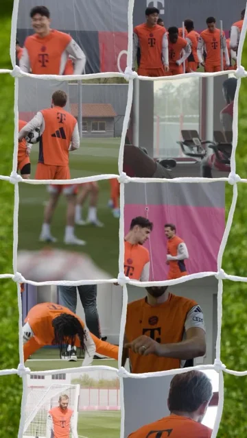 Through the net, eyes on the cup. 👀