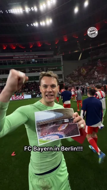 FC BAYERN IS BACK IN BERLIN! 🔴🏆😍 @manuelneuer