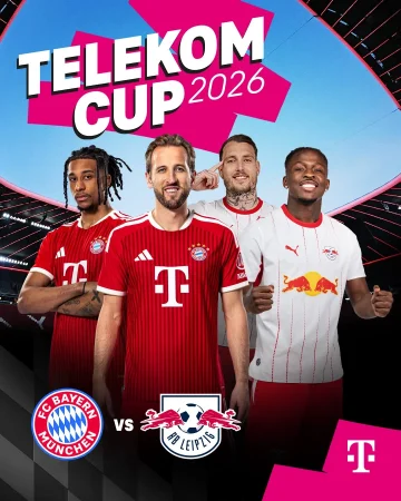 ⚽️ 𝐓𝐞𝐥𝐞𝐤𝐨𝐦 𝐂𝐮𝐩 𝟐𝟎𝟐𝟔 🏟️

On 15 August, we'll face RB Leipzig at the @allianzarena for the 2026 Telekom Cup. 🏆