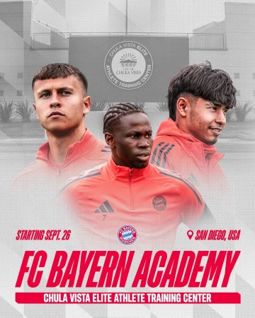 FC Bayern launches its first residential academy in the USA 🇺🇸 

The first elite academy of a top European club in the United States will be located in San Diego, where FC Bayern will host elite programs, kicking off with a U15 and U17 team, and create pathways for young talent exploring opportunities at the collegiate and professional level.

👉 Link in story to learn more 📲
