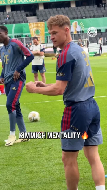 @joshua.kimmich is ready for the cup final! 💪

🎶 @thxsomch