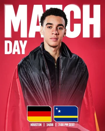 ✨ 𝙒𝙊𝙍𝙇𝘿 𝘾𝙐𝙋 𝙈𝘼𝙏𝘾𝙃𝘿𝘼𝙔 ✨

🇩🇪 Germany finally kick off their World Cup campaign today – our boys open the tournament against Curaçao! 🔥

🇯🇵 Later tonight, Hiroki Ito is also in action as Japan face the Netherlands. 👊