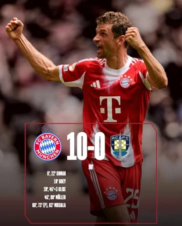 One year ago today, we kicked off the Club World Cup with a 10-0 win over Auckland City. 🔥

Thomas Müller scored a brace that night – his final goals in a Bayern shirt for one of our greatest legends. ❤️