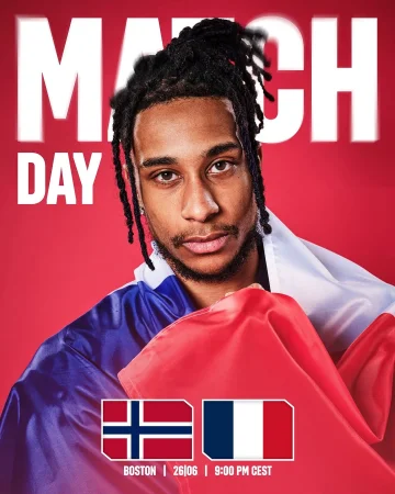 𝑭𝒊𝒏𝒂𝒍 𝒎𝒂𝒕𝒄𝒉𝒅𝒂𝒚 𝒊𝒏 𝒈𝒓𝒐𝒖𝒑 𝑰 🔥

🇫🇷 @m.olise & @upamecano face Norway in a head-to-head clash for top of the group. 👊

🇸🇳 @jackson.nj11 & @barasapoko39 must win against Iraq today to keep their chances alive. Fingers crossed!🤞