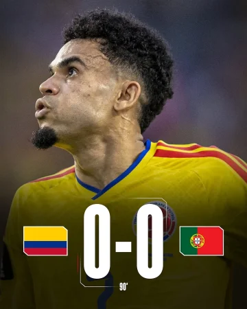 Points shared between Colombia and Portugal. 🇨🇴🤝

That sends 𝑳𝙪𝒄𝙝𝒐 and Colombia through to the round of 32 as group winners. 👏