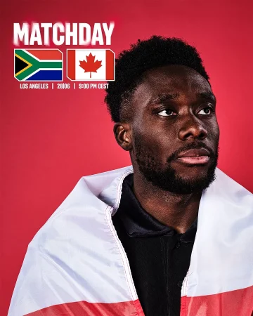 𝐌𝐚𝐭𝐜𝐡𝐝𝐚𝐲 – the first knockout game of the World Cup is here. 🌍

Tonight, 𝗣𝗵𝗼𝗻𝘇𝘆 and Canada face South Africa for a place in the next round. 👊🇨🇦