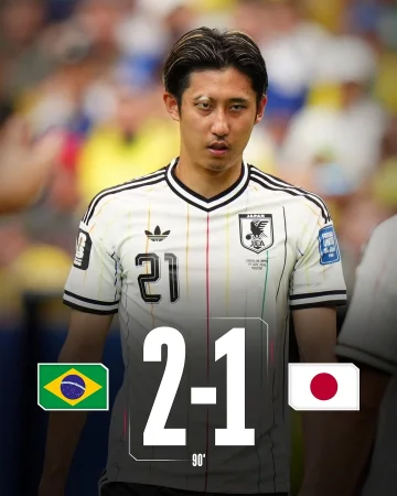 A brave fight from Japan. 🇯🇵

In the end, Japan fall to a 2-1 defeat against Brazil – heads up, 𝗛𝗶𝗿𝗼𝗸𝗶! ❤️