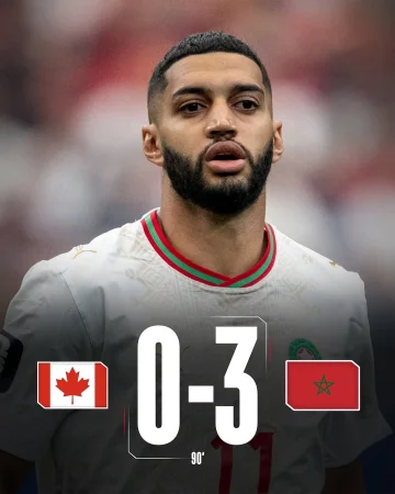 World Cup exit for host nation Canada. 🇨🇦

Chin up, 𝗣𝗵𝗼𝗻𝘇𝘆! ❤️

Morocco become the first team to reach the quarter-finals. 🇲🇦

Congratulations, 𝗜𝘀𝗺𝗮𝗲𝗹! 🙌
