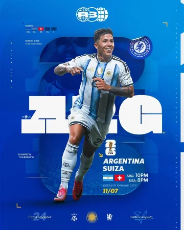 ¡HOY JUEGA LA ARGENTINA DE ENZO! 🇦🇷🙌

#ChelseaES