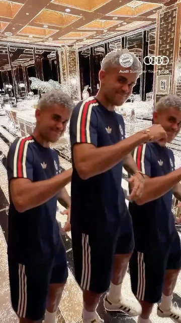 Lucho in 𝒉𝒊𝒔 𝑲-𝑷𝒐𝒑 era 😎🕺 @ateez_official_ #AudiFCBTour