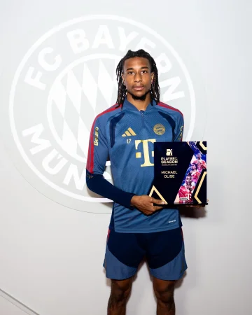 🏆 𝑷𝑳𝑨𝒀𝑬𝑹 𝑶𝑭 𝑻𝑯𝑬 𝑺𝑬𝑨𝑺𝑶𝑵 🌟
Congratulations to @m.olise on winning the 2025/26 @transfermarkt_official player of the season award! 👏