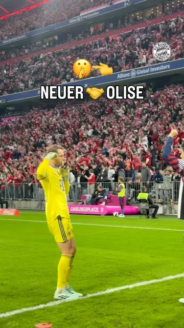 Neuer hitting the Olise celebration 😂🤫