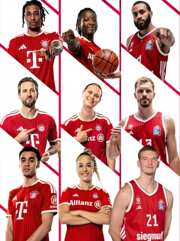 ♦️ 𝑶𝑵𝑬 𝑪𝑳𝑼𝑩. 𝑶𝑵𝑬 𝑭𝑨𝑴𝑰𝑳𝒀 ♦️
 
Men’s Football, Women’s Football, and Basketball Unified by One Jersey Design

🔴 Home Jerseys 2026/27
@fcbayernbasketball 
@fcbfrauen 
@fcbayern