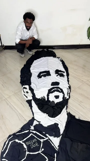 Ballon d’Or Arts featuring @harrykane! 🏆 Impressive work by @yabu.arts! 

🎶 @thizzyvomblock
