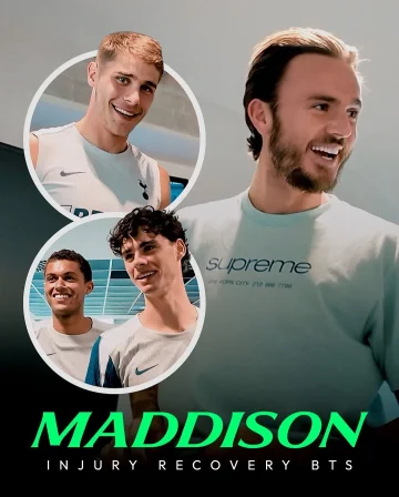 Behind the scenes at Hotspur Way during Madders’ injury recovery 🎬
📹 James Maddison on YouTube