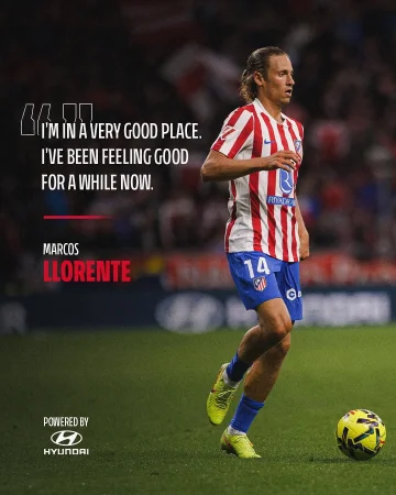 A goal and an assist in the last two games.
Three goals and three assists this season.
Marcos Llorente, what a player 🔥💪