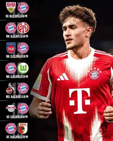 🗓️ 𝐁𝐮𝐧𝐝𝐞𝐬𝐥𝐢𝐠𝐚 𝐌𝐚𝐭𝐜𝐡 𝐃𝐚𝐲𝐬 𝟏𝟑 - 𝟏𝟗!
The #Bundesliga matchdays until the end of January are now scheduled! ℹ️