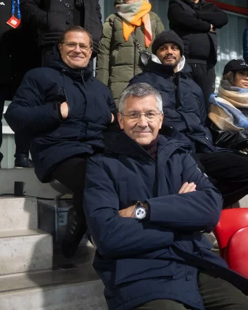 Thank you for your support at the FC Bayern Campus, Herbert Hainer, Max Eberl, Vincent Kompany and Lennart Karl! 👋🔴⚪
#MiaSanMia
