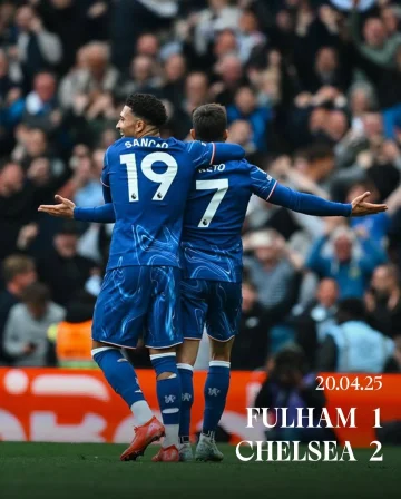A big win at Fulham back in April 2025. 😍