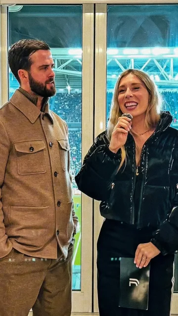 Face to face with @miralem_pjanic ⭐️🎹