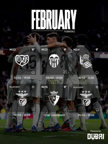 🗓 Madridistas, here’s our February calendar!
👉 ¡Madridistas, aquí tenéis nuestro calendario de febrero!
@visit.dubai | #VisitDubai