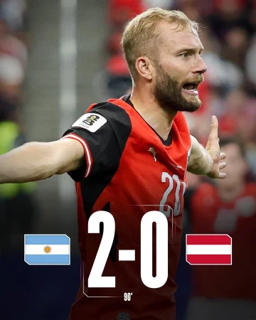 Narrow defeat for Austria in their second World Cup game. 🇦🇹
Argentina win 2-0 – with @konradlaimer playing the full 90 minutes.