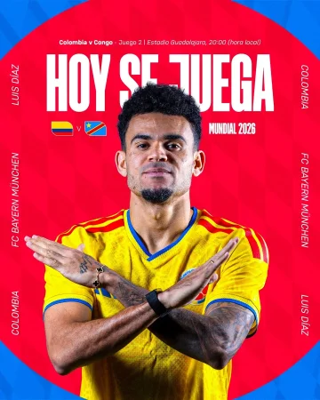 🇨🇴 ¡Hoy juega Luchito y desde aquí lo apoyamos! ❤️🤍
Todos muy atentos a la actuación de nuestro Luis Díaz en su segundo partido de esta Copa del Mundo. ¡Vamos con todo, mi llave! ¡Desde aquí te seguimos apoyando!👏
¡Déjale tu mensaje de ánimo en los comentarios!