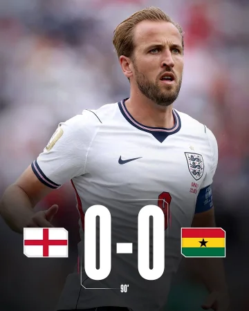England and Ghana share the points. 🤝🏴
Harry and England remain top of Group L. 👏