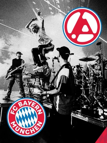 Linkin Park x FC Bayern München - the exclusive collection. Visit the Pop-Up June 10 - June 13 at Pineapple Park (Arnulfstrasse 195, 80634 Munich) 11AM - 7PM daily. Select styles available at Allianz Arena during the band’s sold-out shows on June 11 and 12.