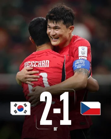 Successful 𝑾𝒐𝒓𝒍𝒅 𝑪𝒖𝒑 opener for Minjae 💪
Celebrating a 2-1 win against the Czech national team 👏
