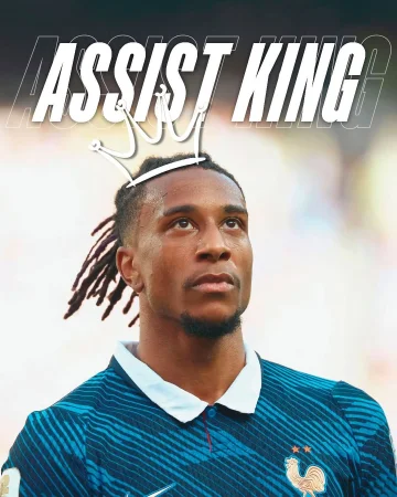 𝐇𝐨𝐰 𝐦𝐚𝐲 𝐈 𝐚𝐬𝐬𝐢𝐬𝐭 𝐲𝐨𝐮? 👑
@m.olise leads the World Cup tally… 5 assists and counting. 😮💨