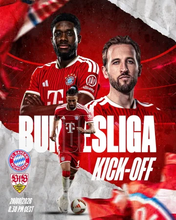 𝑪𝑼𝑷 𝑭𝑰𝑵𝑨𝑳 𝑹𝑬𝑳𝑶𝑨𝑫𝑬𝑫 👊🔥
The Bundesliga opening match will be 𝗙𝗖 𝗕𝗮𝘆𝗲𝗿𝗻 🆚 𝗩𝗳𝗕 𝗦𝘁𝘂𝘁𝘁𝗴𝗮𝗿𝘁!