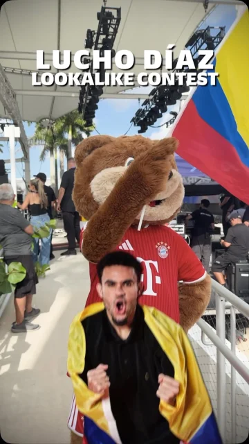 We found Lucho’s lookalike in Miami and sent him straight to the stadium to watch his twin play against Portugal in the World Cup 🇨🇴🤝