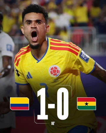 Colombia seal their place in the round of 16! 🇨🇴🔥
With the win over Ghana, 𝑳𝙪𝒄𝙝𝒐 and his team move on to the next round. 👏