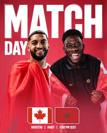 𝐓𝐡𝐞 𝒔𝒆𝒄𝒐𝒏𝒅 𝑲.𝒐. 𝒓𝒐𝒖𝒏𝒅 𝒊𝒔 𝒖𝒑 𝒏𝒆𝒙𝒕. 🌍✨
And it begins with a Bayern clash.
🇨🇦🆚🇲🇦
For Ismael, it’s his first game as an FC Bayern player. 🔥
Best of luck to him and Phonzy. 👊