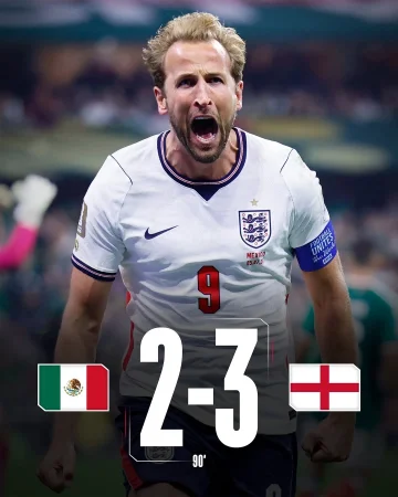 England are through to the quarter-finals! 🏴🔥
In a hard-fought 3-2 win over Mexico, 𝗛𝗮𝗿𝗿𝘆 delivers a goal and an assist. 👏