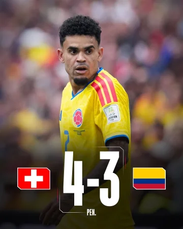 Colombia’s World Cup ends with a defeat in penalties to Switzerland.
Keep your head up, Lucho. ❤️🇨🇴